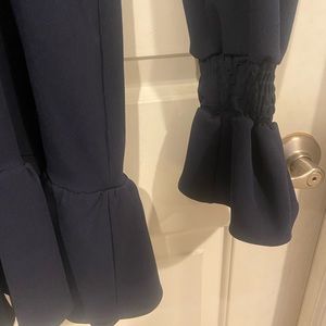 Lulus love sleeve navy dress